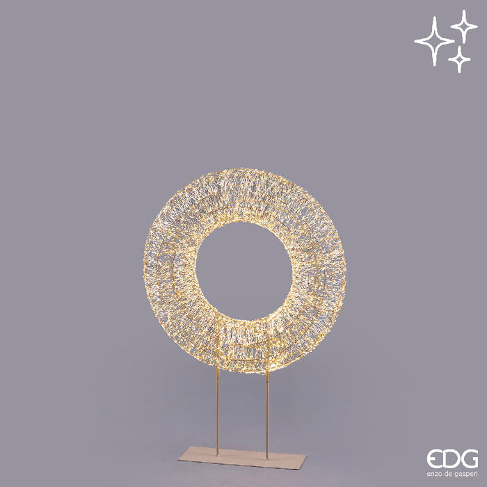 EDG Enzo De Gasperi Corona Led Microled H100 Cm con Base