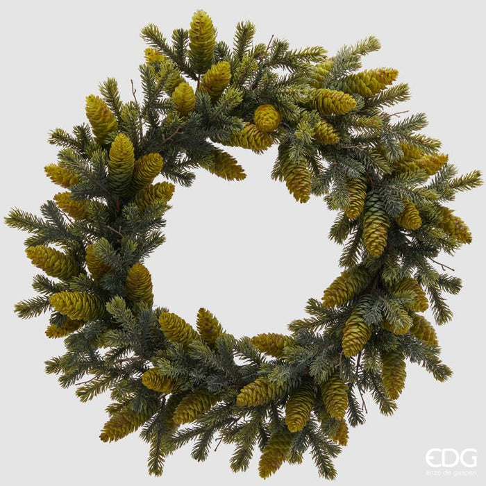 EDG Enzo De Gasperi Corona Pino con Pigne D60 cm