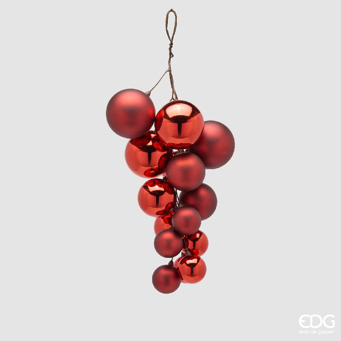 EDG Enzo De Gasperi Addobbo Grappolo 15 Pz Burgundy