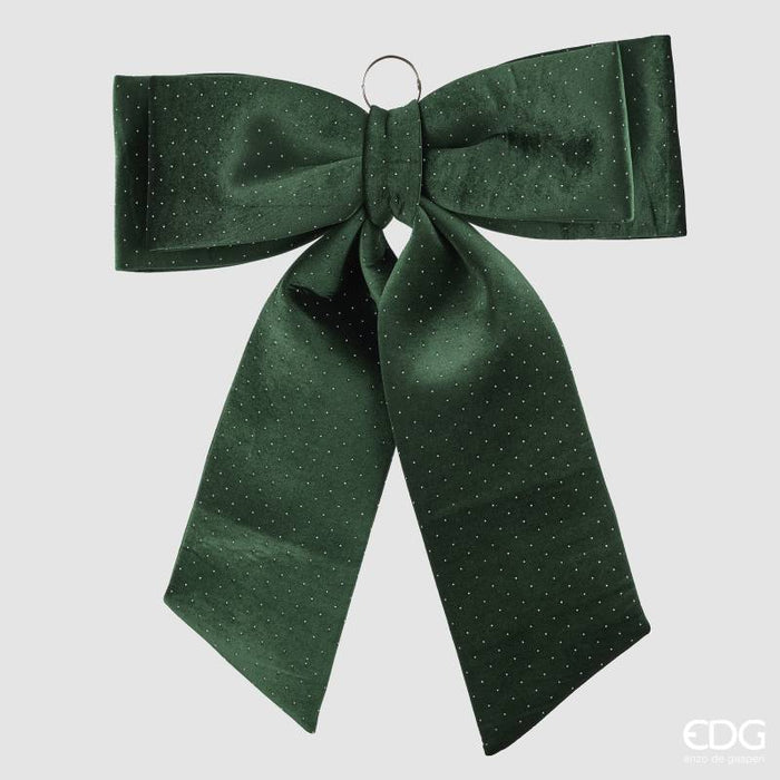 EDG Enzo De Gasperi Fiocco Brillanti H70 cm in Velluto Verde