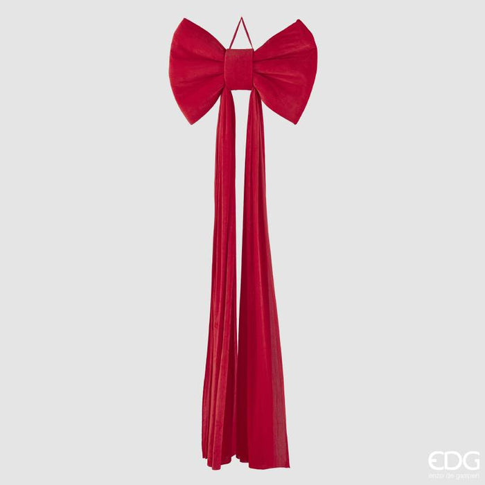 EDG Enzo De Gasperi Fiocco In Velluto H210 cm Rosso