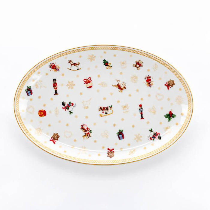 Weissestal Vassoio Ovale Toys Natale 36 cm