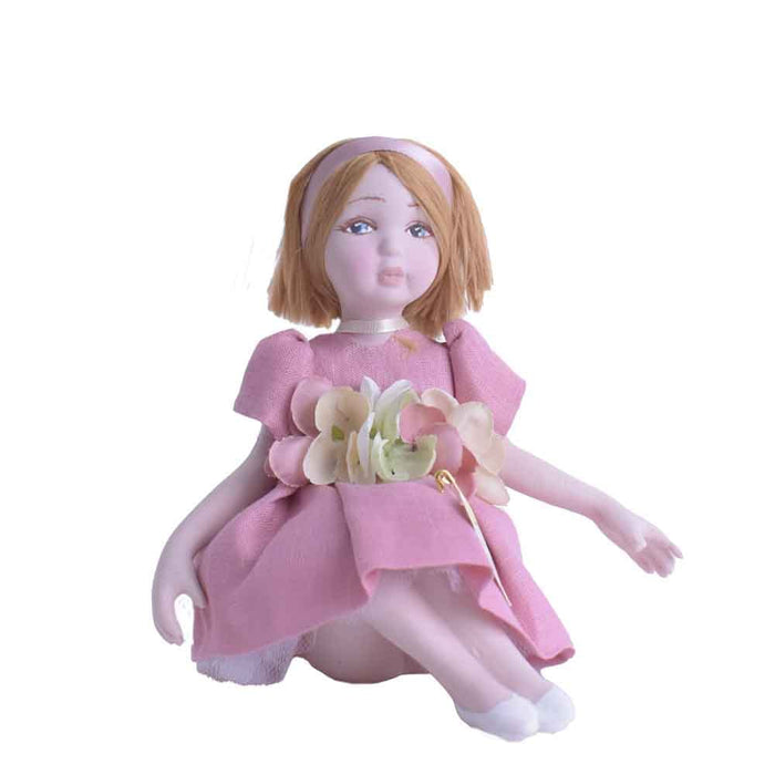 Bambola Primavera Bionda-Rosa antico