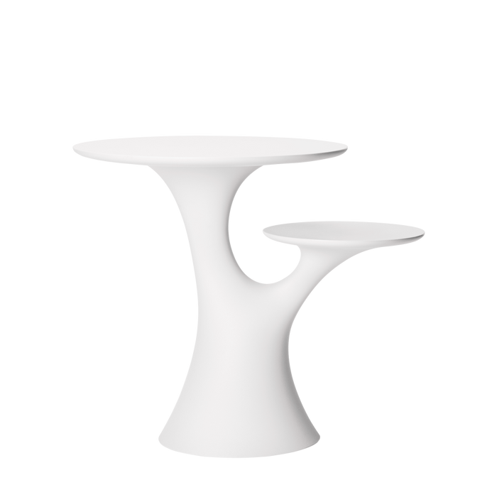 Qeeboo Tavolino Albero dei Conigli Bianco H75 cm