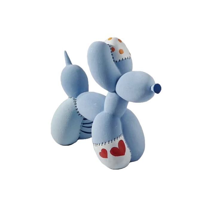 Bomboniera Stone Ballon Dog Mignon Blu