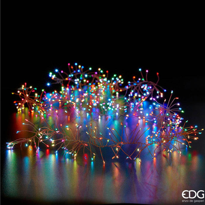 EDG Enzo De Gasperi Festone di Luci Natalizie Multicolor 600 Microled