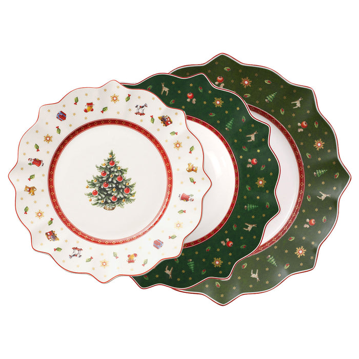 Villeroy & Boch Toy's Delight Servizio di Piatti Natalizio 18 Pezzi in Porcellana
