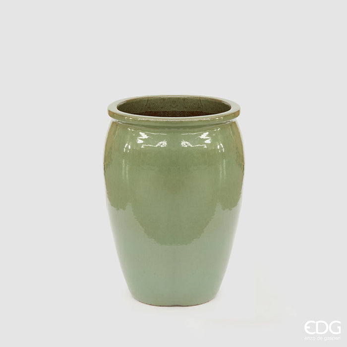 EDG Enzo De Gasperi Vaso Glaze Atlas Anfora H52 D32 cm Verde Salvia