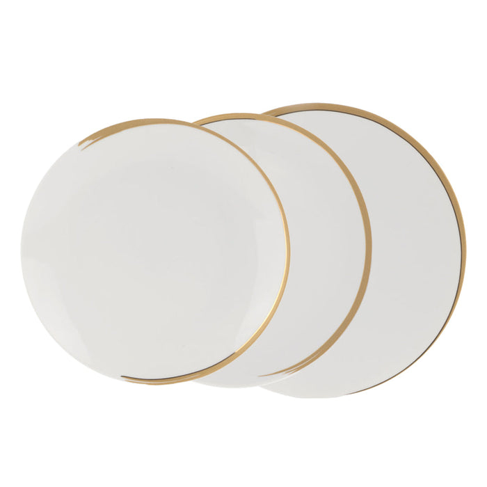 Weissestal Servizio Tavola Natalizio 18 pezzi Vintage Gold Shiro in Porcellana