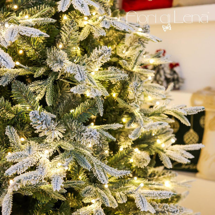 Albero di Natale PINO MERANO INNEVATO H 210 EDG