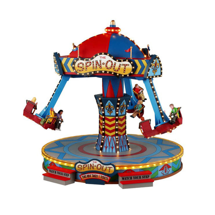 LEMAX Giostra in movimento con musica "The Spin Out" 26 x 29 x 30.5 cm