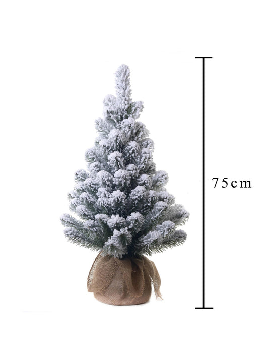 Abete innevato con sacco 75 cm  - Albero di Natale - Brandani