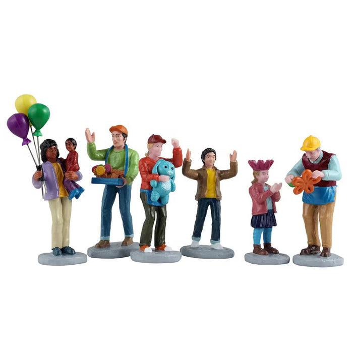 LEMAX Set 6 Personaggi Divertimento del Carnevale "Fun At The Carnival"