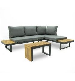 Set Divano Modulare in Alluminio Dafne Antracite