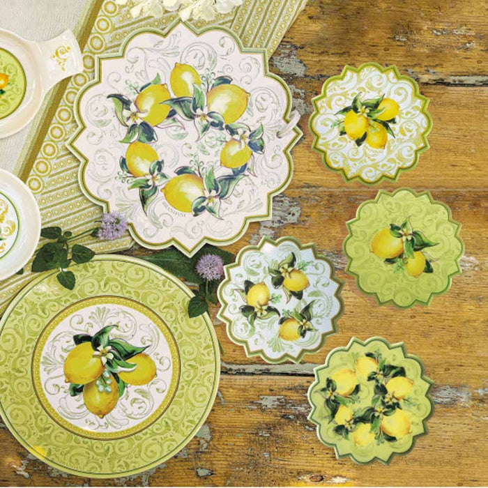 Set 4 Sottobicchieri Limoni
