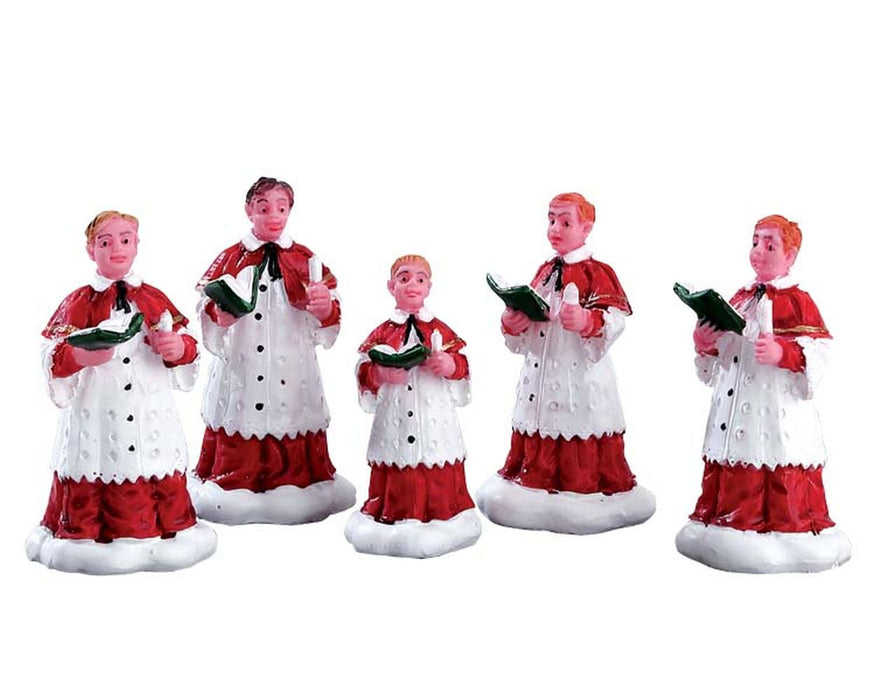 LEMAX Set 5 Personaggi Cantori natalizi "The Choir" 13,5x3xH5,5 cm