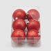 EDG Enzo De Gasperi Box 6 Palline Di Natale Glitter D8 cm Rosso