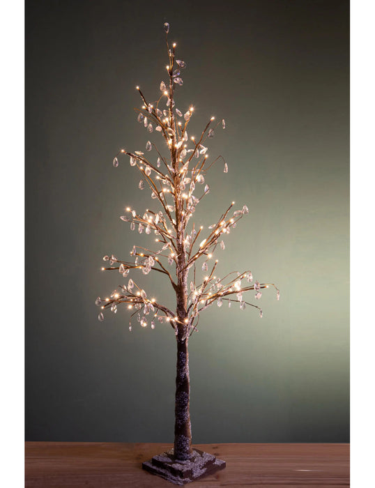 Faggio Diamond white con 96 LED - Albero di Natale