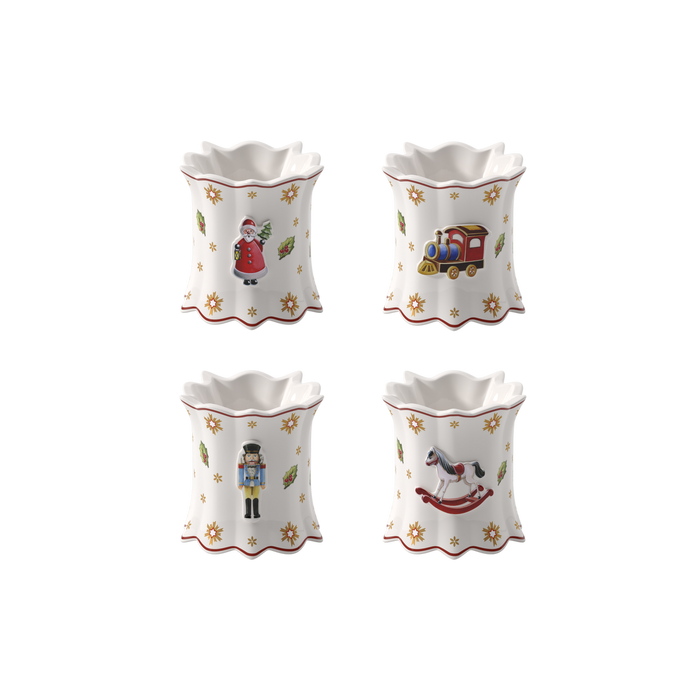 Villeroy & Boch Toy's Delight Set 4 Portatovaglioli in Porcellana