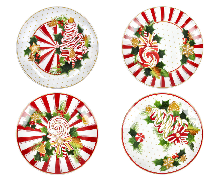 Set 4 piattini natalizi Brandani linea Le Chicche