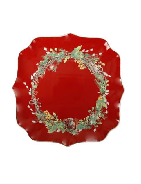 Piatto portata natalizio Brandani linea carol