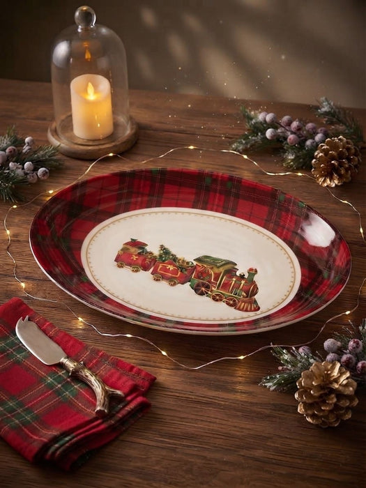 Insalatiera ovale in melamina Brandani linea Christmas
