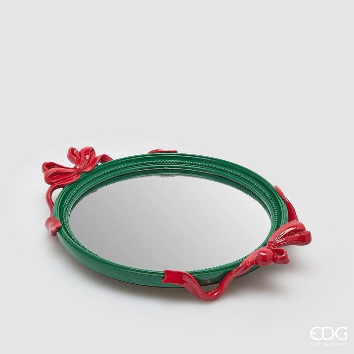 Vassoio decorativo fiocchi ovale h 5 L37 L29 C6