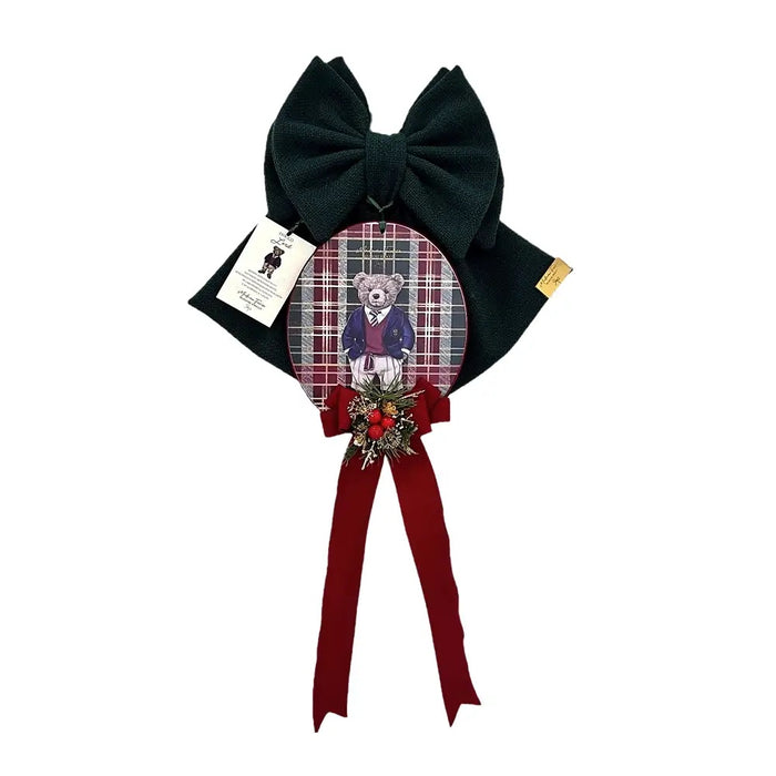 Fiocco teddy con medaglione h35