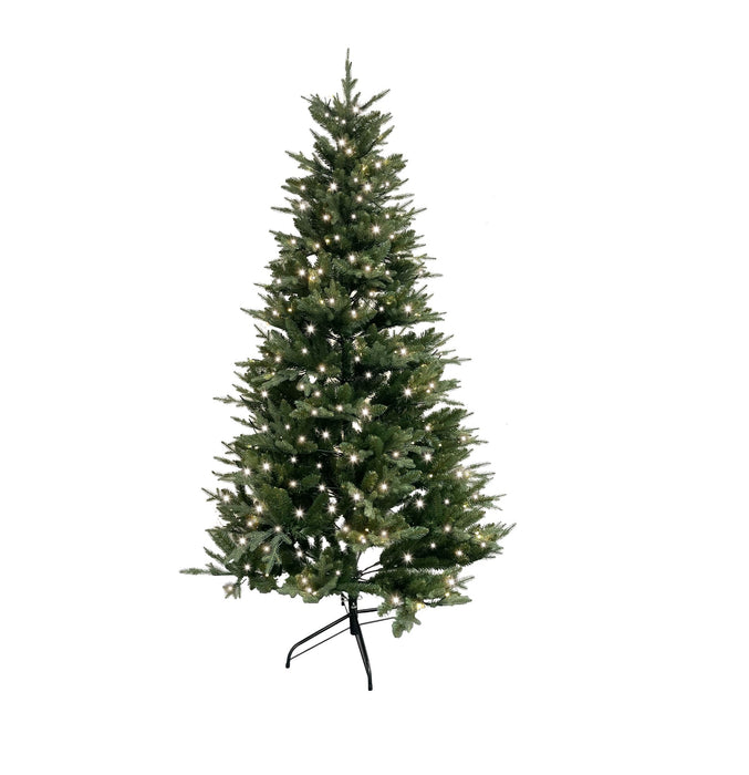 Albero di Natale verde Brandani h 2 mt d 1.20 600 led