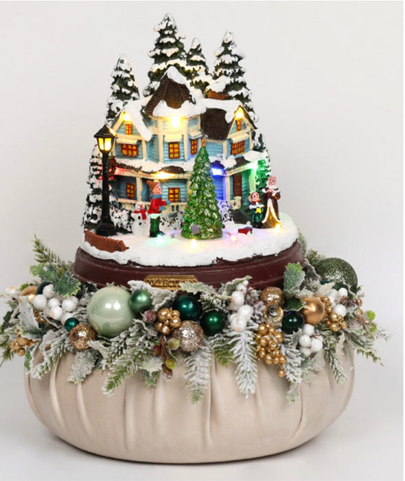 Paesaggio natalizio con base in velluto e giostrina nude
D30 - Fiori di Lena