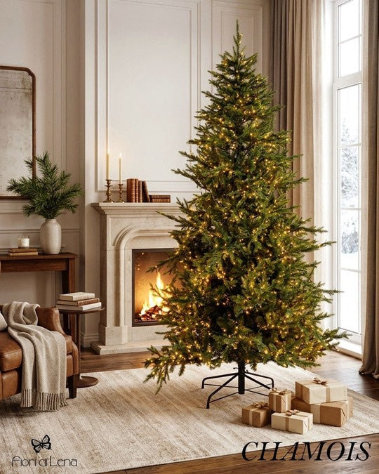 Albero di Natale chemois fiori di lena h270 d175
