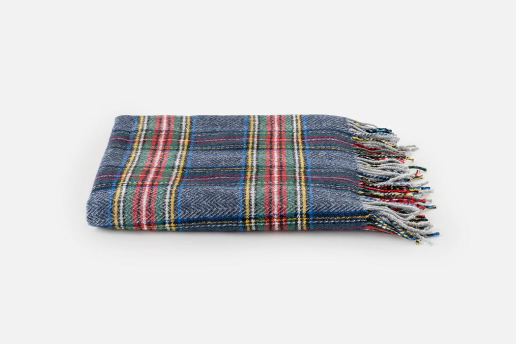 Plaid natalizio blu scozzese