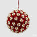 EDG Enzo De Gasperi Pallina di Natale Elizabeth Rossa D12 cm