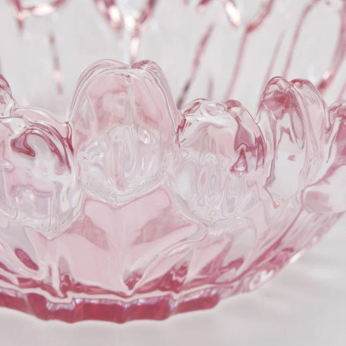 Vaso Tulipano H12 D30 cm in Vetro Rosa