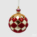 EDG Enzo De Gasperi Palla di Natale Rombi D12 cm in Vetro