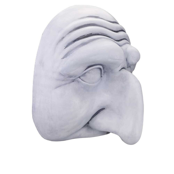 Maschera di Pulcinella in Terracotta Grande Bianco