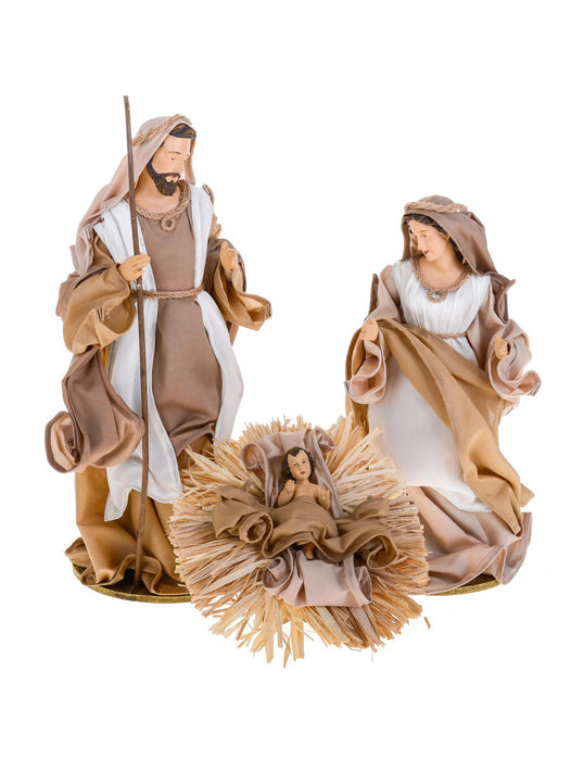 Natività SET 3 Pz Resina/Tessuto