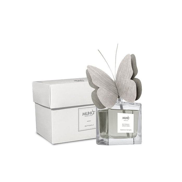 Muhà Profumatore D'Ambiente Butterfly Diffuser Cotone e Vaniglia