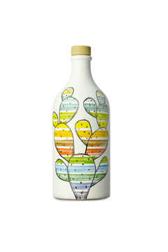 Bomboniera Frantoio muraglia Olio EVO Fruttato Orcio in ceramica cactus 500 ml