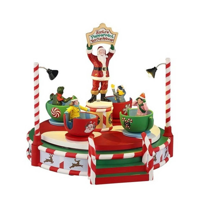 Santa's Peppermint Teacup Spinner - Lemax 54446