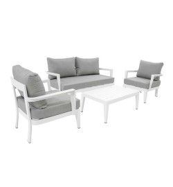 Set Divano in Alluminio per Esterni Estia/White