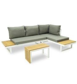 Set Divano Modulare in Alluminio Dafne White