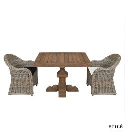 Set Tavolo da Giardino in Teak Riciclato - Preston+Ely
