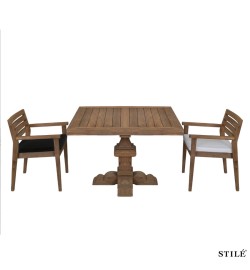 Set Tavolo da Giardino in Teak Riciclato - Preston+Sandy