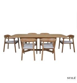 Set Tavolo e Sedie da Esterno in Teak - Nizza