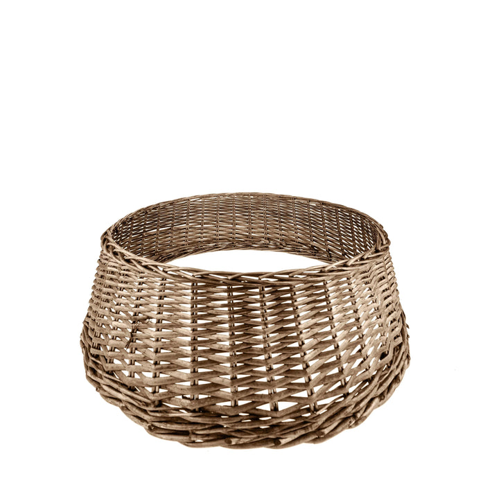 Albero di Natale Courmayer cm 6000 Mini Led H270 D175 cm + Sottoalbero Rattan  - Fiori di Lena