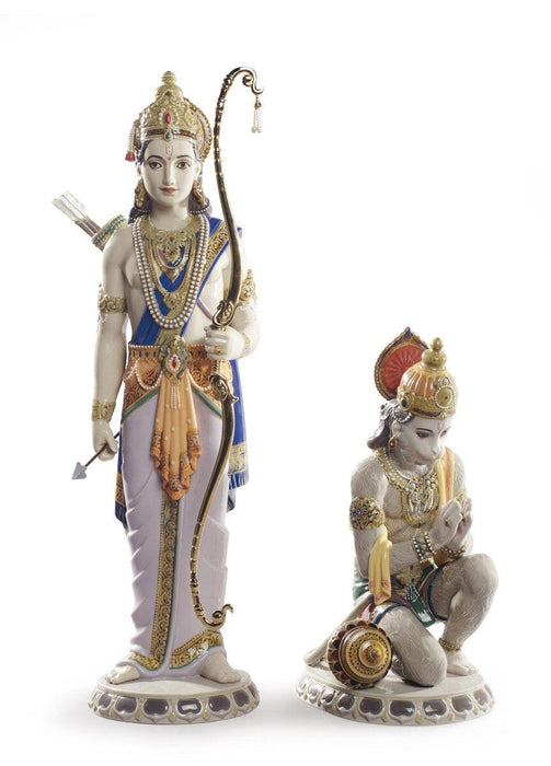 Scultura Lakshman e Hanuman. Edizione limitata