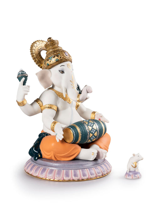 Figurina Ganesha con Mridangam. Edizione limitata