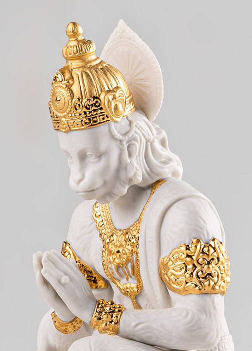 Scultura Hanuman. Lustro oro