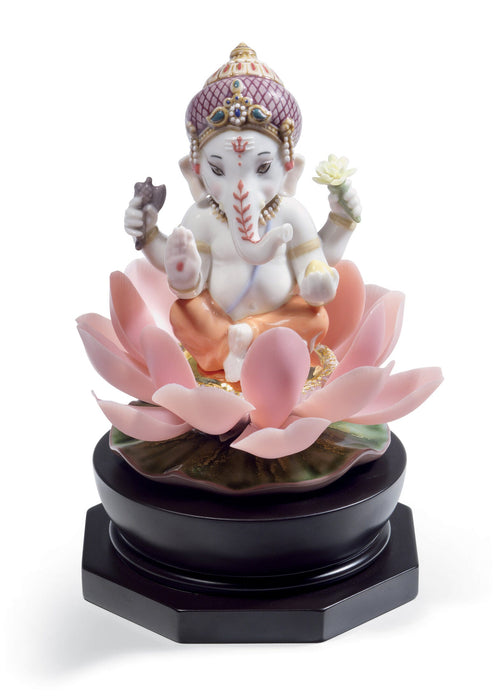 Figurina Ganesha con loto